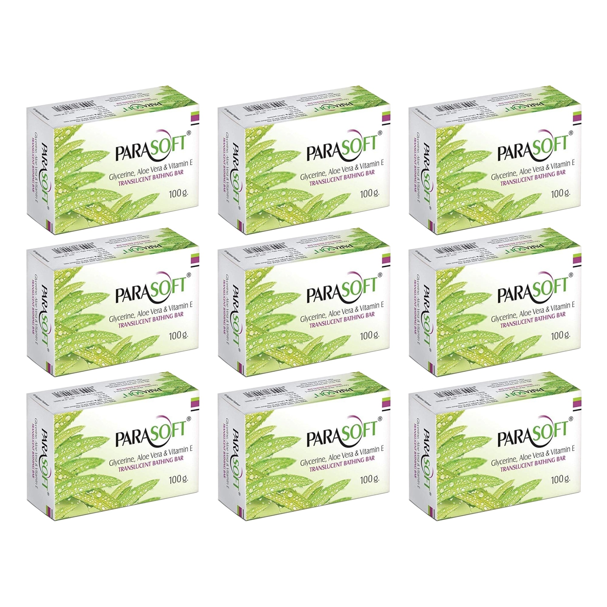 Shoprythm Dry,Parasoft Pack of 9 Salve Parasoft Soap 100g